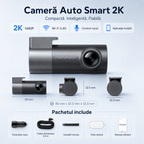 DDPAI Smart Dash Cam 2K 2025 – Wi-Fi, Control Vocal și Monitorizare Parcare 24/7