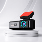 Cameră Auto Duală QOZ, 4K Față + 1080P Spate, Wi-Fi și Aplicație Mobilă, Vedere Nocturnă F2.0, Unghi 140°, Senzor G, Înregistrare în Buclă și Mod Parcare