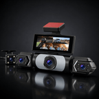 RoadGuard 4X Vision – Cameră Auto 4 Canale Full HD+Card 64GB, Ecran IPS, Night Vision, Asistență Parcare