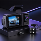 Cameră Auto Față-Spate cu 3 Canale, Full HD 1080P
