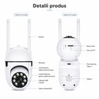2 CAMERE de Supraveghere WiFi SmartView 1080P cu Vedere Nocturnă Color și Audio Bidirecțional