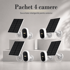 SolarGuard Vision 3MP – Cameră de Supraveghere Exterior Wireless cu Panou Solar, Detectare AI, Vedere Nocturnă Color, Audio Bidirecțional și Protecție IP65