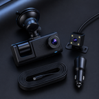 Cameră Auto Față-Spate HD 1080P cu 3 Obiective și Marșarier